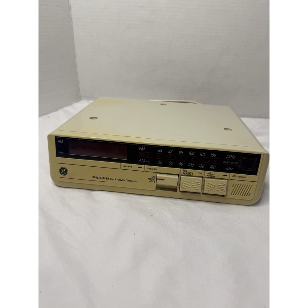 Vintage GE Spacemaker Radio Intercom 7-42695A Under Cabinet 1980s Works Prop